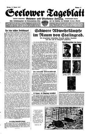 Seelower Tageblatt vom 15.01.1943