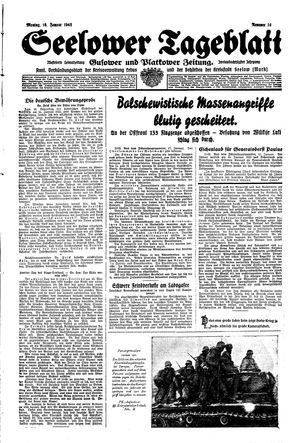 Seelower Tageblatt vom 18.01.1943