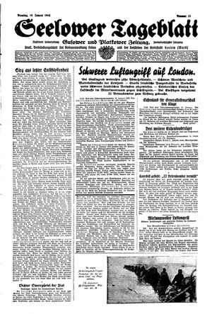 Seelower Tageblatt vom 19.01.1943