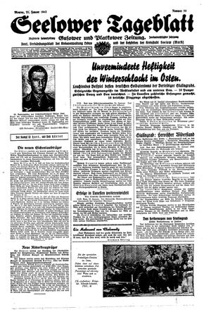 Seelower Tageblatt vom 25.01.1943