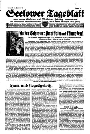 Seelower Tageblatt on Jan 30, 1943