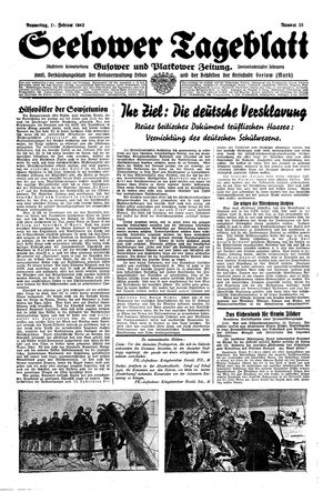 Seelower Tageblatt vom 11.02.1943