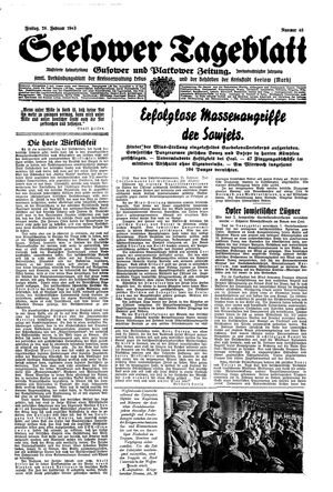 Seelower Tageblatt vom 26.02.1943