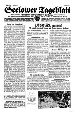 Seelower Tageblatt vom 11.03.1943