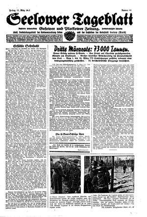 Seelower Tageblatt vom 12.03.1943