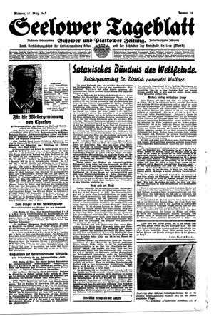 Seelower Tageblatt vom 17.03.1943