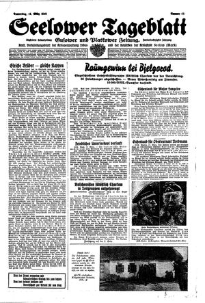 Seelower Tageblatt vom 18.03.1943