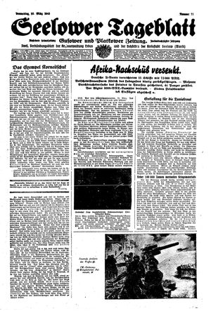 Seelower Tageblatt vom 25.03.1943