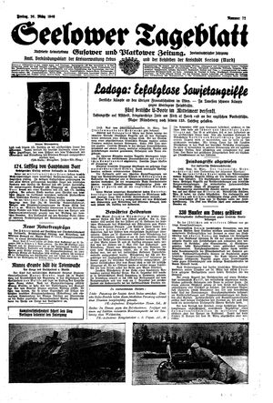 Seelower Tageblatt vom 26.03.1943