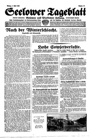 Seelower Tageblatt vom 05.04.1943