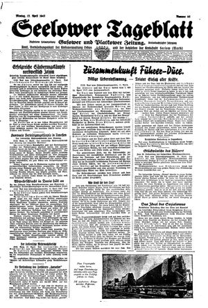 Seelower Tageblatt vom 12.04.1943