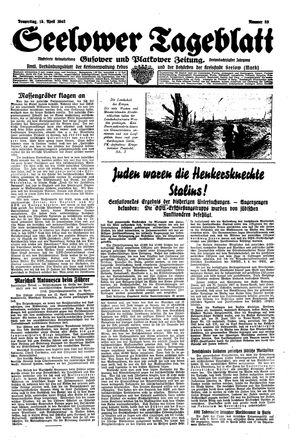 Seelower Tageblatt vom 15.04.1943
