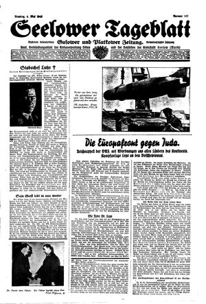 Seelower Tageblatt vom 04.05.1943