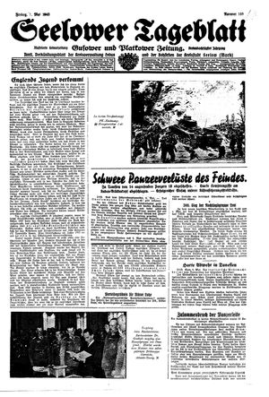 Seelower Tageblatt vom 07.05.1943
