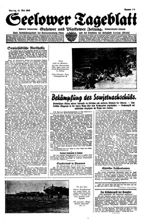 Seelower Tageblatt vom 18.05.1943