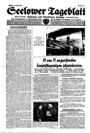 Seelower Tageblatt on May 26, 1943