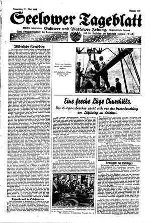 Seelower Tageblatt vom 27.05.1943