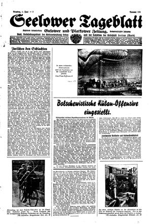 Seelower Tageblatt vom 01.06.1943