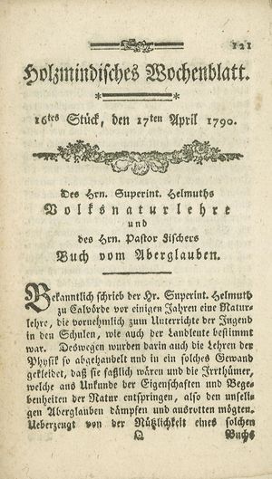 Holzmindisches Wochenblatt vom 17.04.1790