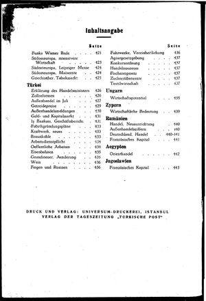 Türkische Post vom 15.09.1940