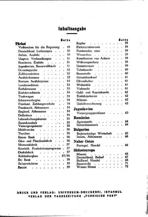 Türkische Post vom 01.02.1941