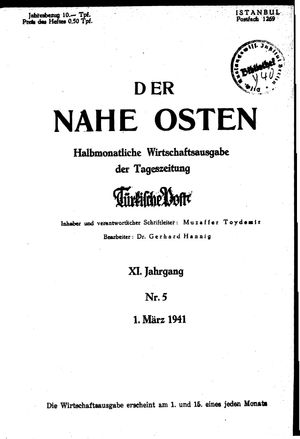 Türkische Post vom 01.03.1941