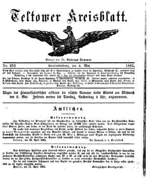 Teltower Kreisblatt vom 04.05.1861