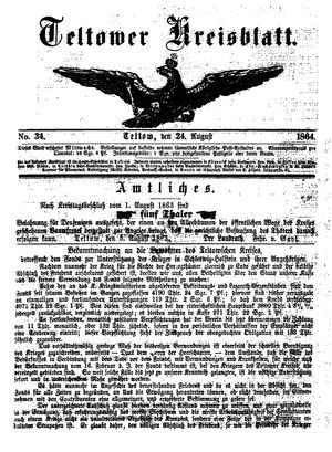 Teltower Kreisblatt vom 24.08.1864