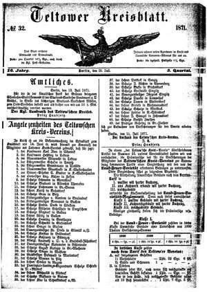 Teltower Kreisblatt vom 19.07.1871