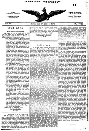 Teltower Kreisblatt vom 17.10.1874