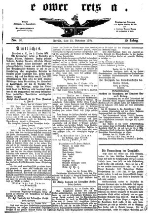 Teltower Kreisblatt on Oct 31, 1874