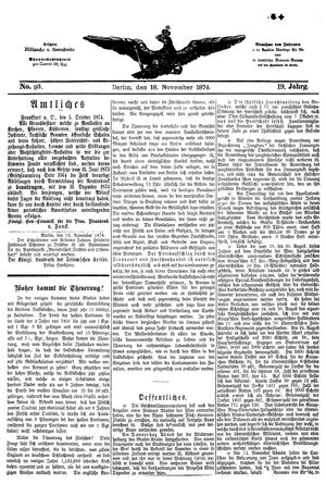 Teltower Kreisblatt vom 18.11.1874