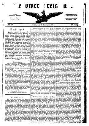 Teltower Kreisblatt vom 02.12.1874