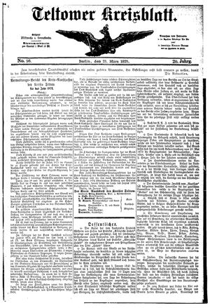 Teltower Kreisblatt on Mar 31, 1875