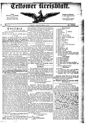 Teltower Kreisblatt vom 05.06.1875