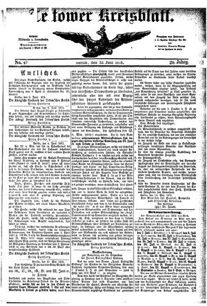 Teltower Kreisblatt vom 12.06.1875