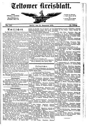 Teltower Kreisblatt vom 15.12.1875