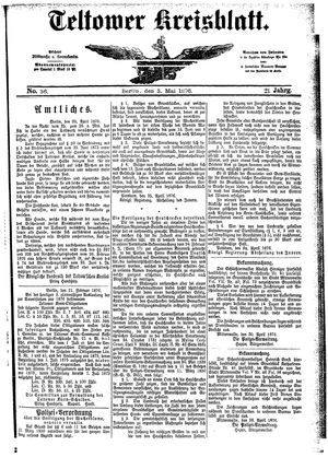 Teltower Kreisblatt vom 03.05.1876