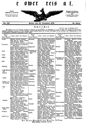 Teltower Kreisblatt vom 20.12.1879
