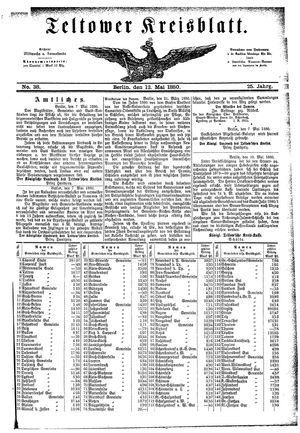 Teltower Kreisblatt vom 12.05.1880