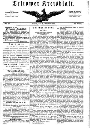 Teltower Kreisblatt vom 06.10.1880