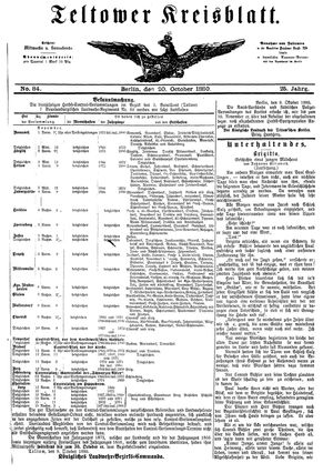 Teltower Kreisblatt on Oct 20, 1880