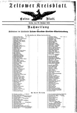 Teltower Kreisblatt vom 24.10.1882