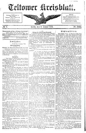 Teltower Kreisblatt on Jan 9, 1886
