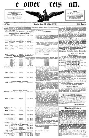 Teltower Kreisblatt vom 23.03.1886