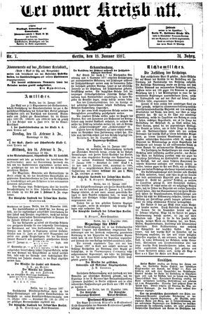 Teltower Kreisblatt vom 18.01.1887