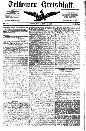 Teltower Kreisblatt vom 04.10.1887