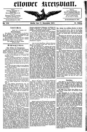 Teltower Kreisblatt vom 17.11.1887