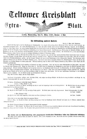 Teltower Kreisblatt vom 08.03.1888