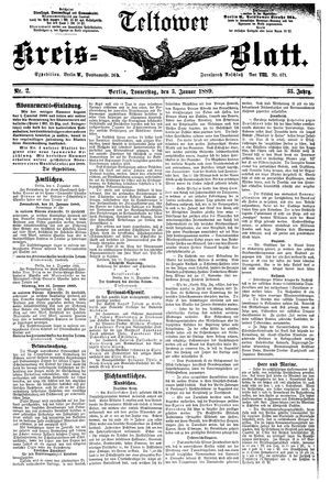 Teltower Kreisblatt vom 03.01.1889